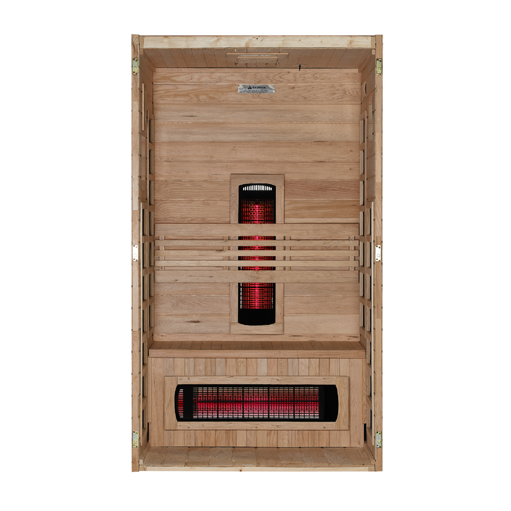 ***New 2026 Model*** Dynamic Santorini 1-2 Person Full Spectrum Near Zero EMF FAR IR Sauna (DYN-6009-03 FS)
