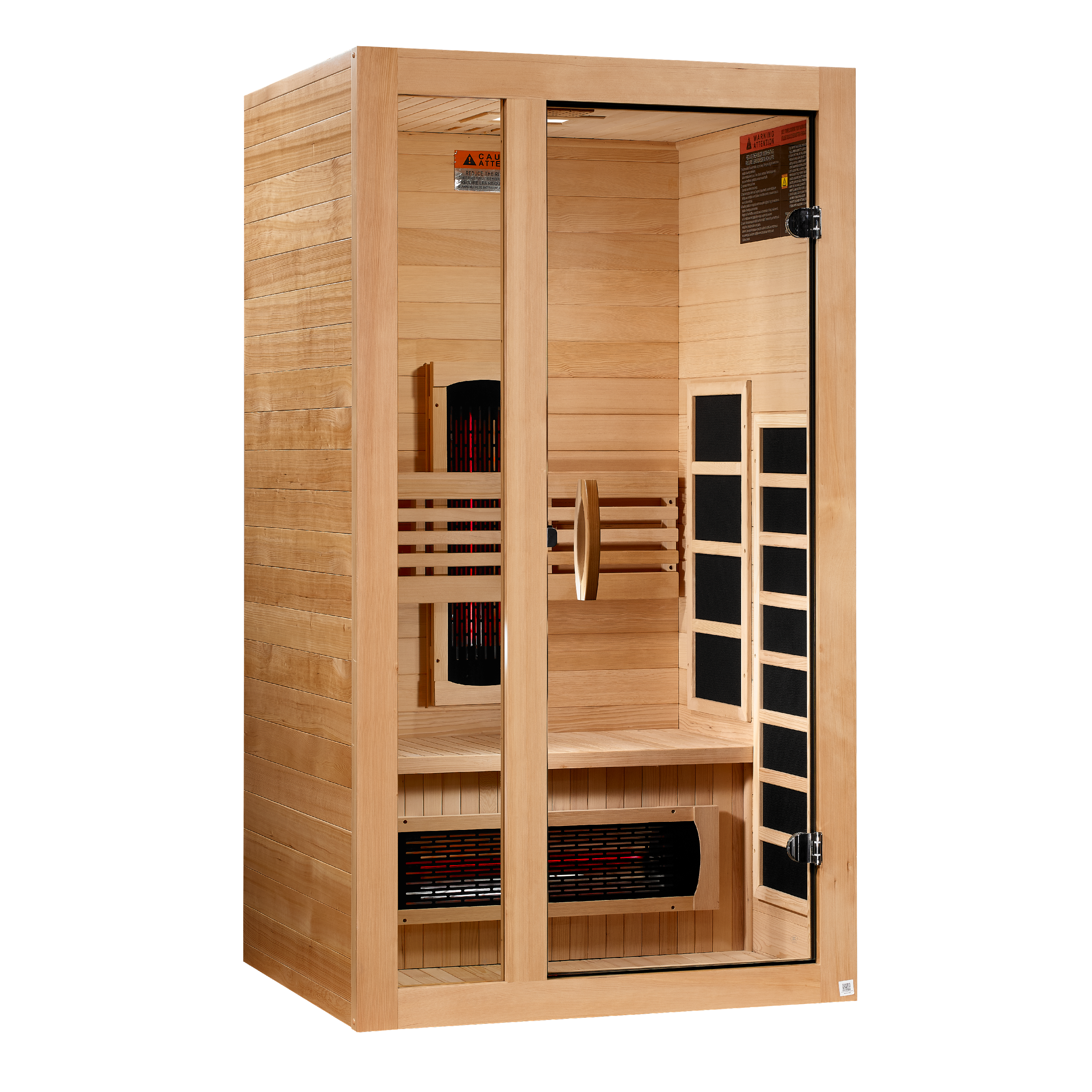 ***New 2026 Model*** Dynamic Gracia 1-2-Person Full Spectrum Near Zero EMF FAR IR Sauna (DYN-6119-03 FS)